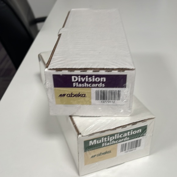 abeka Other Abeka Multiplication And Division Flashcards Poshmark